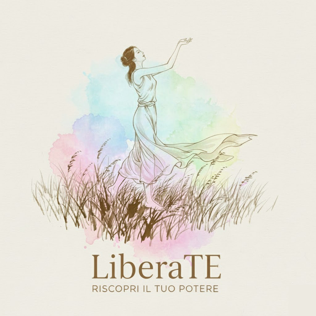 Una donna eterea che rilascia farfalle, simbolo di libertà e trasformazione.